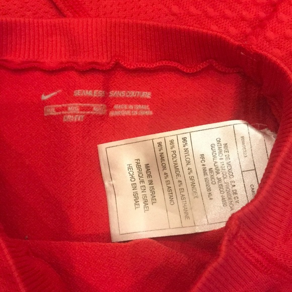 Nike Athletic Red Long Sleeve M/L - Picture 3 of 6